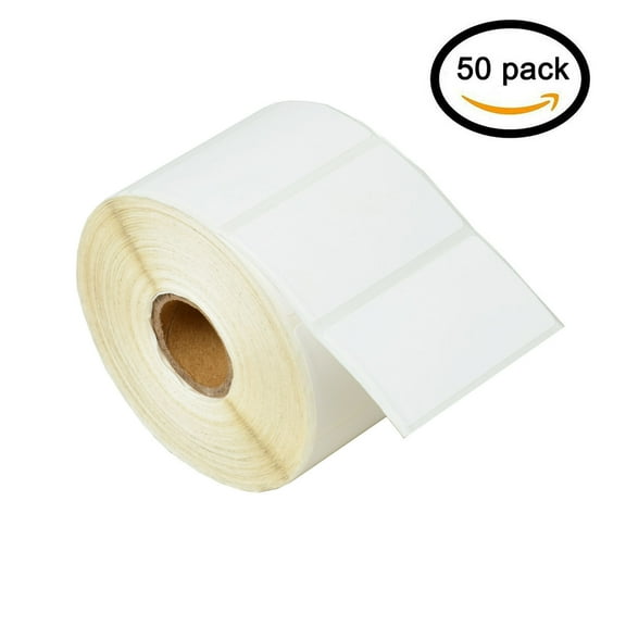 GREENCYCLE 50 Roll (1000 Labels/Roll) Compatible Direct Thermal Paper Label 2.25x1.25'' (2-1/4 x 1-1/4 inch ) 1'' Core Blank Shipping Address Multi-function Labels For Zebra ZP-450 Label Printer