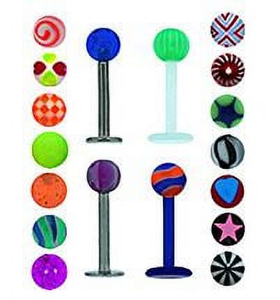 Women's Extreme Value Body Jewelry Labret Set