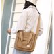 thumbnail image 4 of Bolso de mano de lona para mujer, bolso bandolera de hombro, bolso pequeño, bolsos de trabajo con asa superior y múltiples bolsillos, 4 of 5