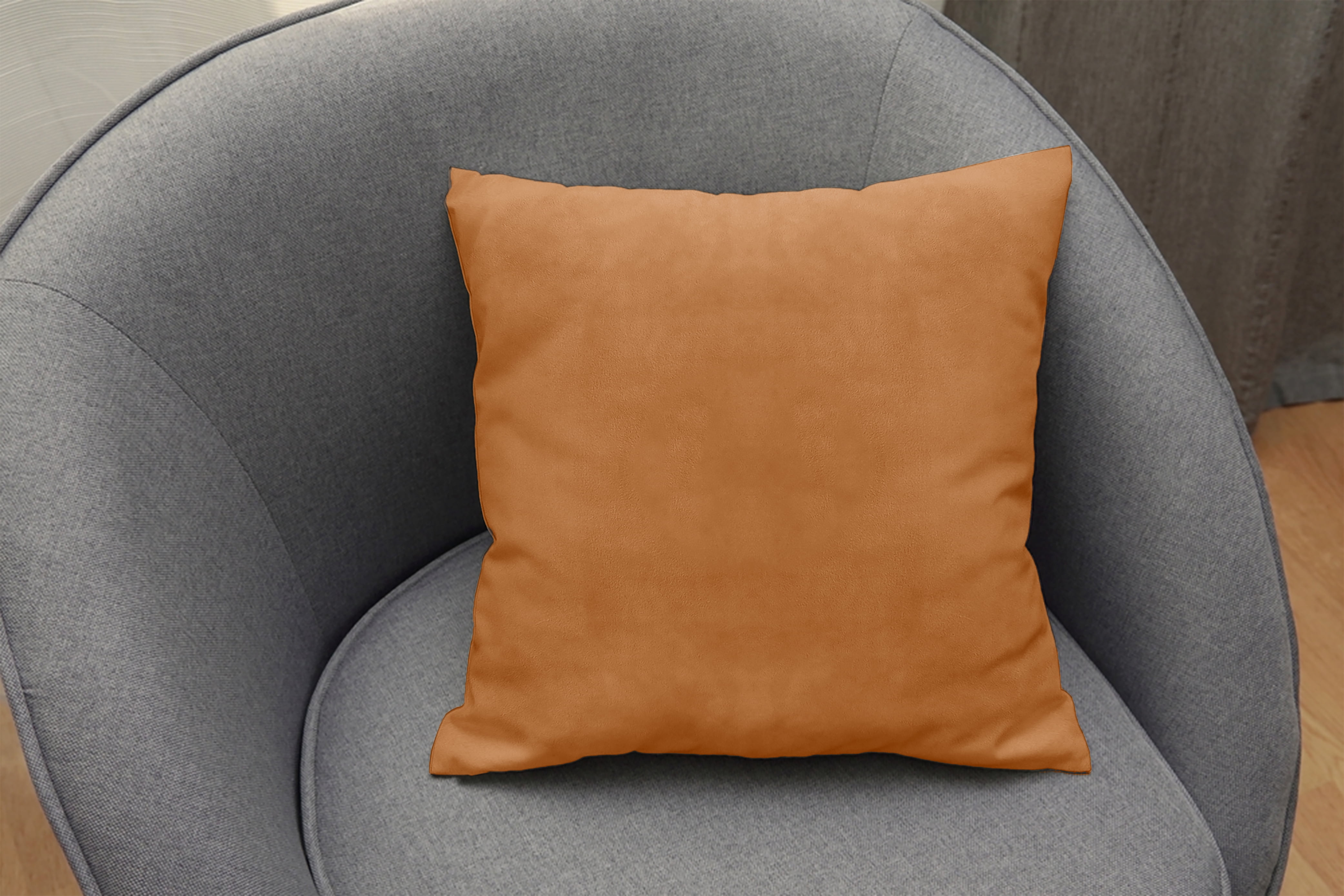 A1HC Hypoallergenic Down Alternative Decorative Throw Pillow, 20x20 in, Square, Pack of 1, Brown Derby