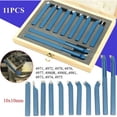 thumbnail image 4 of CJC 11 Pcs Carbide Tip Tipped Cutter Tool Bit Cutting Set, Suitable for Ordinary Lathe and CNC Lathe, 12mm Metal Lathe Tools, 4 of 4