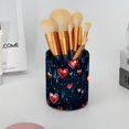 thumbnail image 6 of Round Creative Pen Holder |Valentine's Day Love Heartbeat Desktop Storage Organizer|Gadget Stationery Storage Box|Office Leather Organizer, 6 of 6