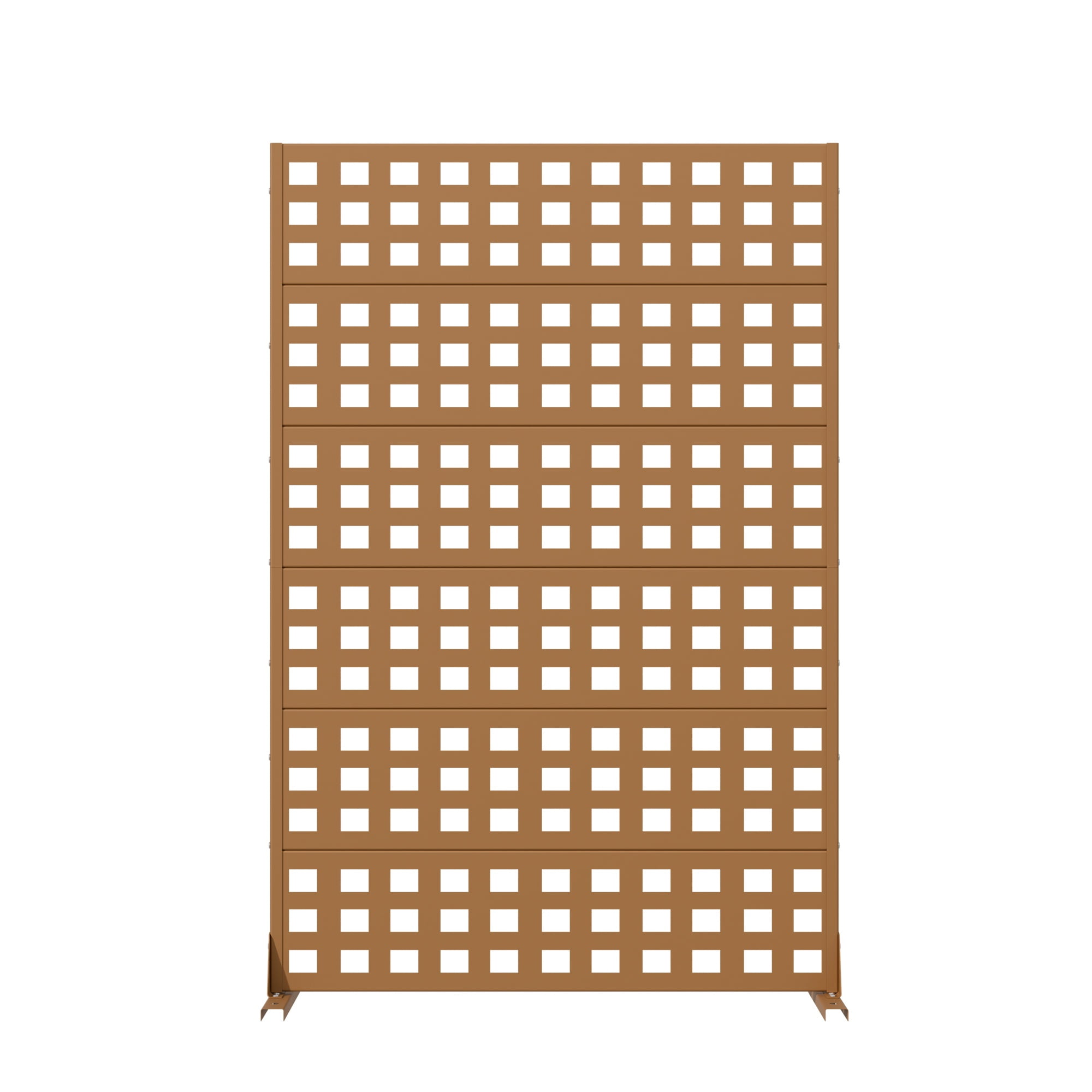Privacy Metal Screen Fence Panel Horizontal Stripe Pattern