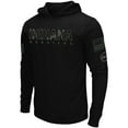 thumbnail image 2 of Men's Colosseum Black Indiana Hoosiers OHT Military Appreciation Hoodie Long Sleeve T-Shirt, 2 of 4