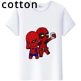 thumbnail image 2 of Camiseta de moda de verano para niños, camiseta de parodia de Marvel, dibujos animados de Deadpool Friends, camisetas de algodón, camiseta blanca Kawaii, ropa para niño y niña, 2 of 4