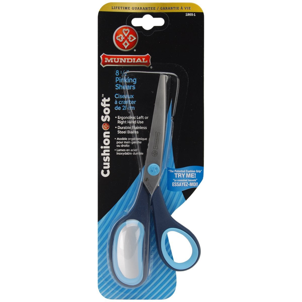 Mundial Cushion Soft Lightweight Pinking Shears 81/2" 18651 Scissors