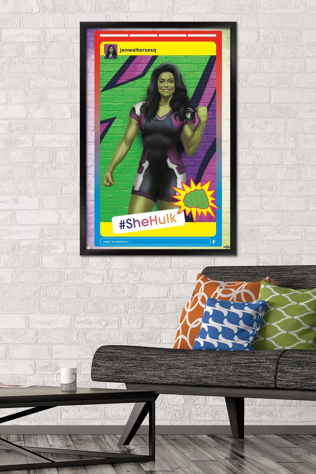 Marvel She-Hulk - Post Wall Poster, 22.375" x 34" Framed