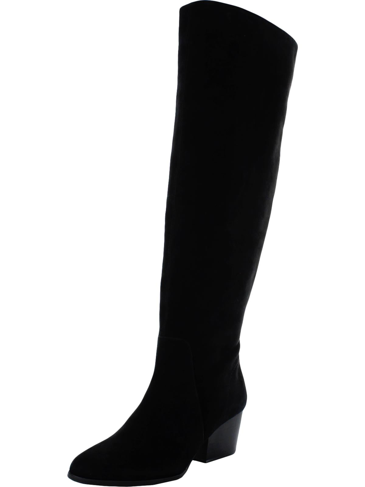 Vince Camuto Womens Nestel Suede Knee-High Boots Black 7.5 Medium (B,M ...