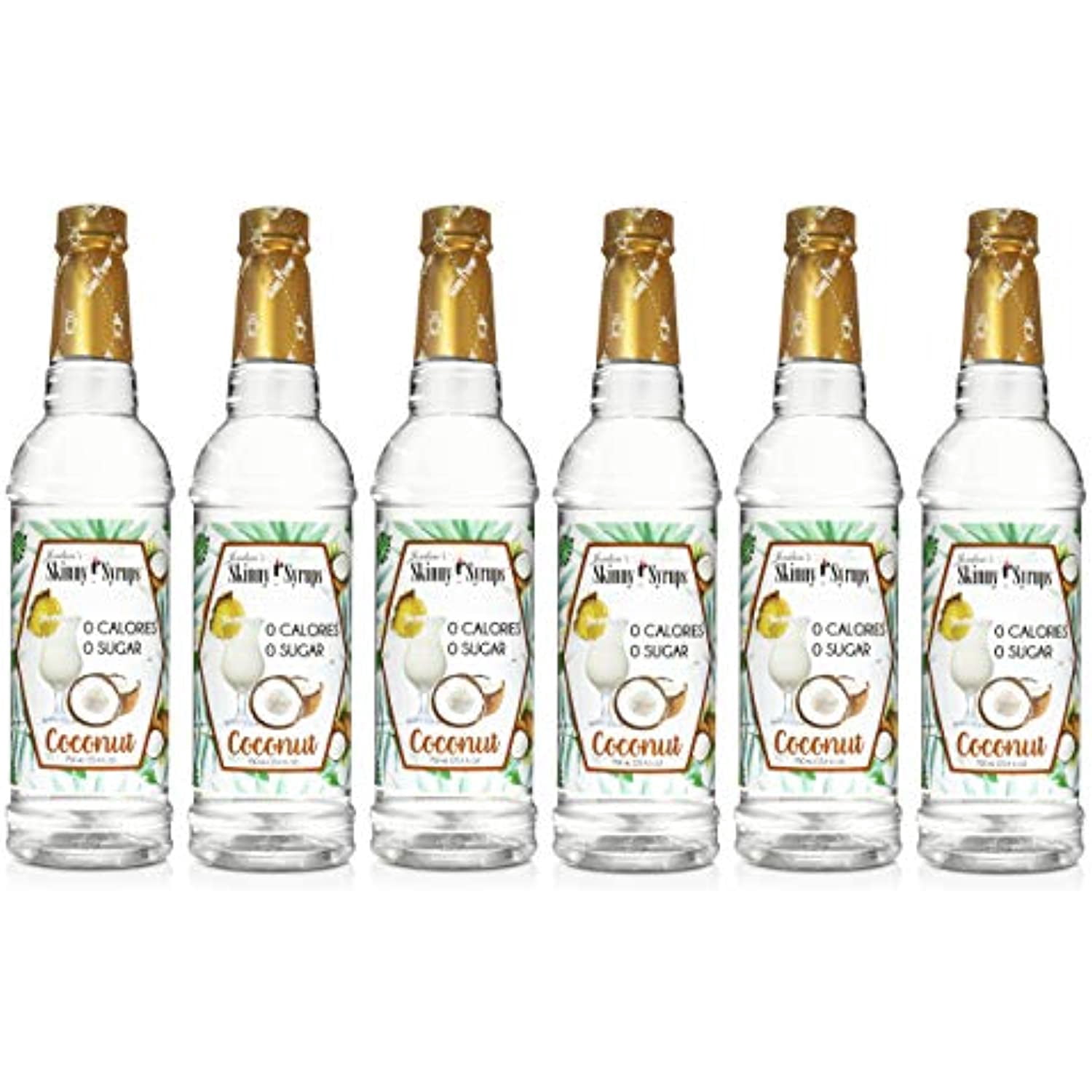Jordan’S Skinny Syrups Coconut, Sugar Free Flavoring Syrup, 25.4 Ounce Bottle (Pack Of 6