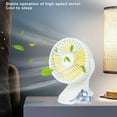 thumbnail image 5 of TOPRenddon Portable Clip on Fan，Small Powerful USB Desk Fan, Quiet Rechargeable Mini Table Fan, 360° Rotate Personal Cooling Fan for Home Office Stroller Camping, 5 of 8