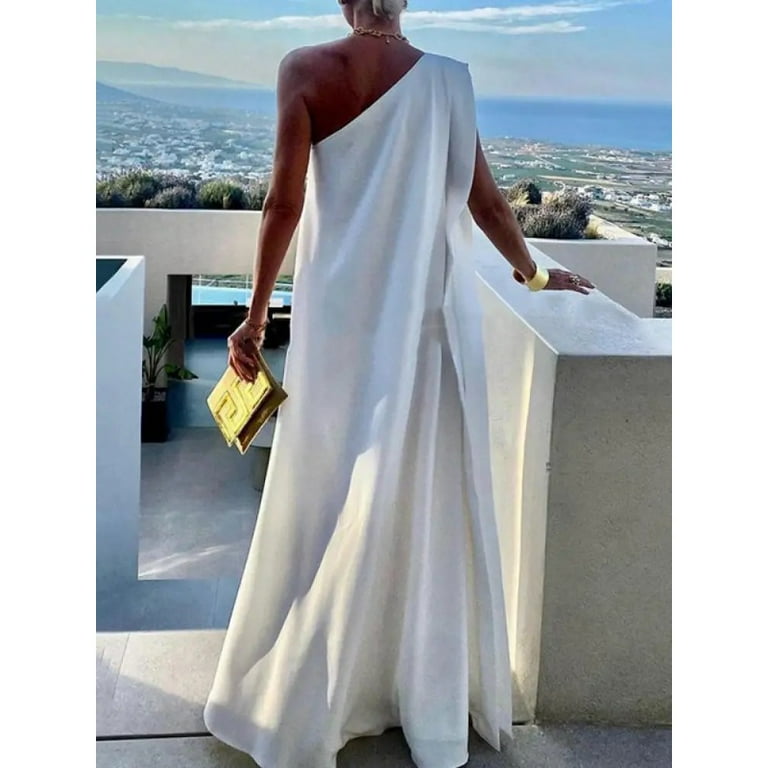 Casual Solid Split Joint Off the Shoulder Straight Dresses(3 colors) Casual Solid Split Joint Off the Shoulder Straight Dresses(3 colors)