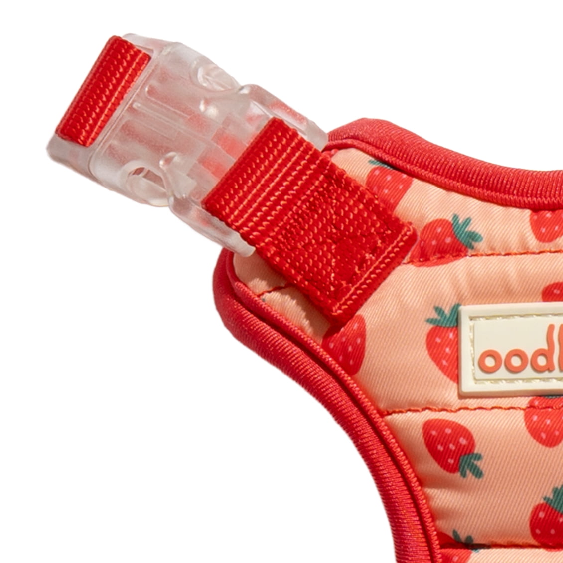 Oodles Sweet Strawberry Dog Walking Harness, Large