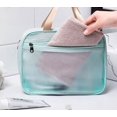 thumbnail image 3 of Bolsa de maquillaje transparente Bolsa de cosméticos impermeable de PVC Viaje transparente grande T, 3 of 5