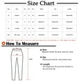 thumbnail image 2 of LYXSSBYX Cotton Linen Plus Size Women Pants Clearance Work Office Business for Women Casual Solid Color Split Mid Waist Loose No Belt Elasticity Wide Leg Long Pants, 2 of 6