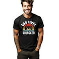 thumbnail image 3 of Dad Level Unlocked. Gamer New Dad Streetwear Adult Men's Black T-Shirt Father's Day Gift Dad to Be, 3 of 5