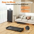 thumbnail image 4 of Walking Pad Treadmill, 3HP Folding Treadmills With Foot Massage, 4-in-1 Walking Treadmill Under Desk Portable Treadmills For Home Office Handle Bar & Remote Control LED Display, 4 of 8