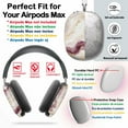 thumbnail image 2 of Protective Cover for AirPods Max Pink Gold Purple Marble=1 Headphones Aesthetic Print Snap On Cases, 2 of 5