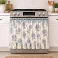 thumbnail image 4 of Dmlowu Ruffled Oven Skirt, Adjustable Tie Waterproof Oven Skirt Curtain, Stain-Resistant Cover for Oven Sink Toaster Microwave, Farmhouse Kitchen Decor, 4 of 7