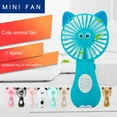 thumbnail image 2 of WINDLAND Portable Fan Mini Cooling Fans Cute Design Powered by AA-Batteries Small Summer Cooler Sports Fan Cute Ears, 2 of 21
