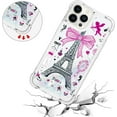 thumbnail image 5 of Phone Case for iPhone 13 Pro Max,Crystal Bling Quicksand Effect TPU Bumper Case with Four Corners Drop Protection Cover for iPhone 13 Pro Max (6.7),YBDT Iron Tower, 5 of 14