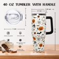 thumbnail image 2 of 40 oz Halloween Pumpkin Tumbler Insulated Stainless Water Bottle Travel Coffee Cup, Water Bottle - Goth Ghost Witch Decor Gift for Women, 2 of 6