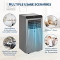 thumbnail image 7 of 8000 BTU Portable Air Conditioner – 2025 Upgrade 3-in-1 AC Unit with Remote Control, LED Display, 24H Timer, Ultra-Quiet, Window Kit for Rooms up to 350 Sq.Ft, Gray, 7 of 7