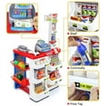thumbnail image 3 of Supermarket Play Set with Shopping Cart for Kids, Cash Register Toddlers Age +3 by Mundo Toys., 3 of 7