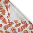 thumbnail image 4 of Ambesonne Orange Valance Pack of 2, Vintage Tropical Exotic, 42"X18", Orange White, 4 of 5
