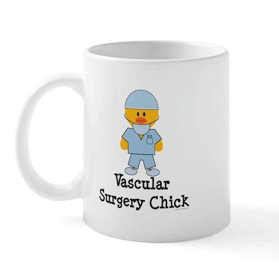 CafePress - Vascular Surgery Chick Mug - 11 oz Ceramic Mug - Novelty Coffee Tea Cup