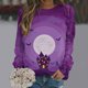 thumbnail image 1 of ICHUANYI Liquidación Moda Mujer Halloween Impreso Manga Larga Cuello Redondo Señoras Sudadera Tops Blusa ICHUANYI WER202308244818, 1 of 4