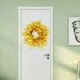 thumbnail image 3 of Doolland Seasonal Wreaths Yellow Front Door Wreath - 22" Forsythia Wreath Perfect for Spring, Chic Farmhouse Wreath Ideal for Window & Porch Decor, a Vibrant Housewarming Gift, 3 of 10