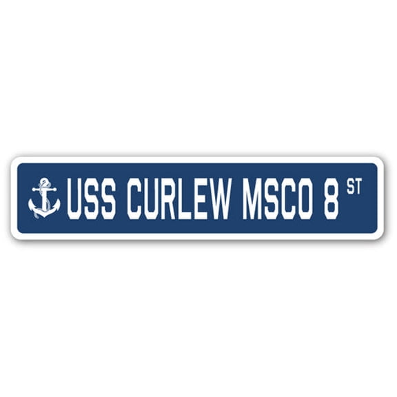USS CURLEW MSCO 8 Street Sign us navy ship veteran sailor gift