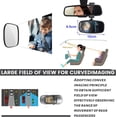 thumbnail image 4 of KERHAND 360° Baby Car Mirror for Baby Rear Facing, Rear View Car Seat Mirror for child Safety, Car Rear Mirror Accessories for Toddler-Just Adjust the Angle without Tightening the Knob (BPA-Free), 4 of 5