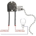 thumbnail image 4 of Ceiling Fan Light Switch Zing Ear Pull Chain Switch ZE-109 Fan Light Switch, On-Off Speed with Pull Chain Compatible with Ceiling Light Fans, Lamps and Wall Lights, 4 of 5