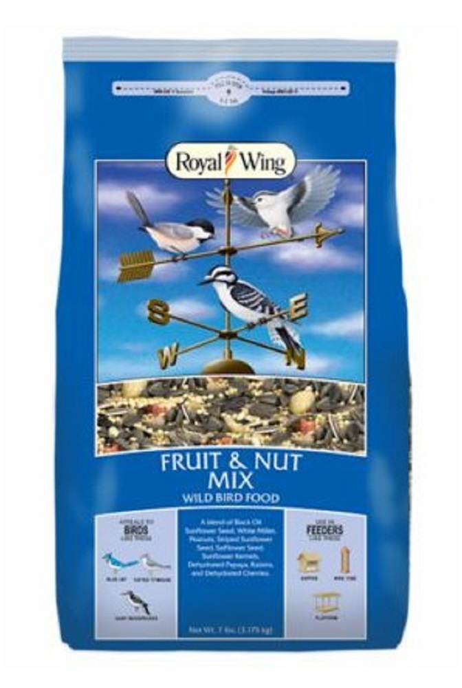 Royal Wing 12733 Pet Supplies 7 Pounds Fruit and Nut Mix Wild Bird Food