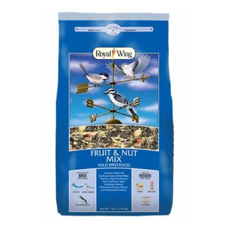 Royal Wing 12733 Pet Supplies 7 Pounds Fruit and Nut Mix Wild Bird Food