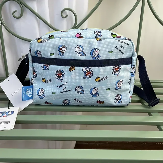 Lesportsacs bolso cuadrado pequeño de nailon con dibujos animados de Mymelody Peter Rabbit Snoopy, bandolera de un solo hombro 2434