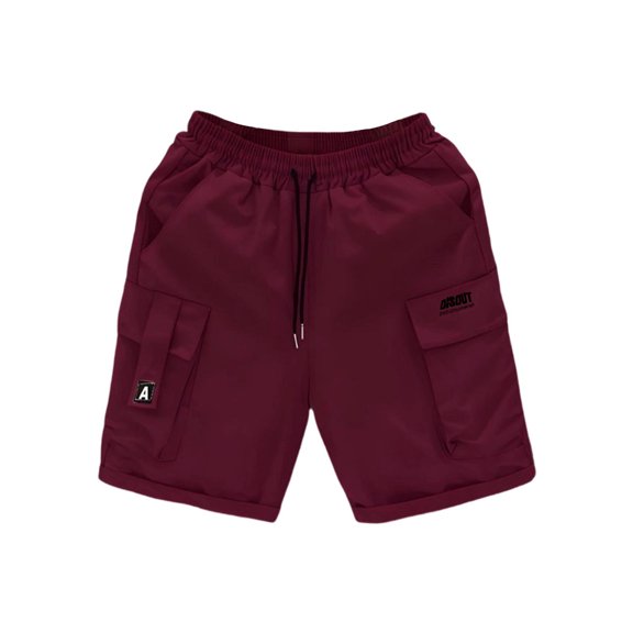 SBYOJLPB Men's Shorts Solid Color Cargo Shorts Outdoor Sports Multi Pocket Short Pants