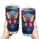 thumbnail image 3 of Taza de café Tumbler Oasisdream de 600 ml con estampado de mariposas, 3 of 6