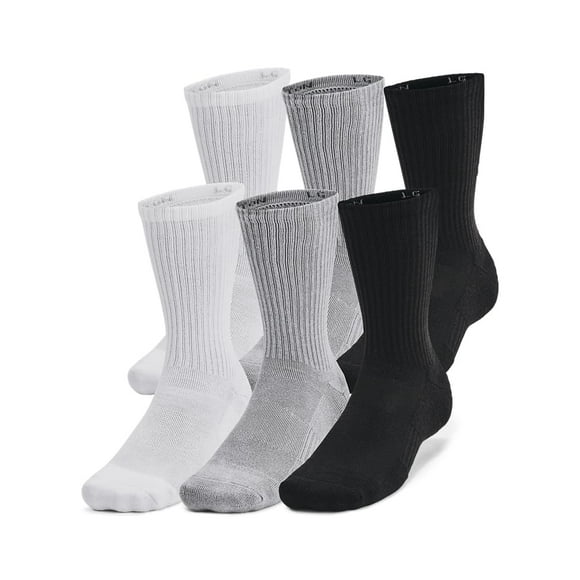 Medias Under Armour Training Cotton Crew Paquete de 6 Acero S