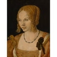 thumbnail image 2 of Albrecht Dürer 15x18 Gold Ornate Wood Frame and Double Matted Museum Art Print Titled - Portrait of a Young Venetian Woman, 2 of 4