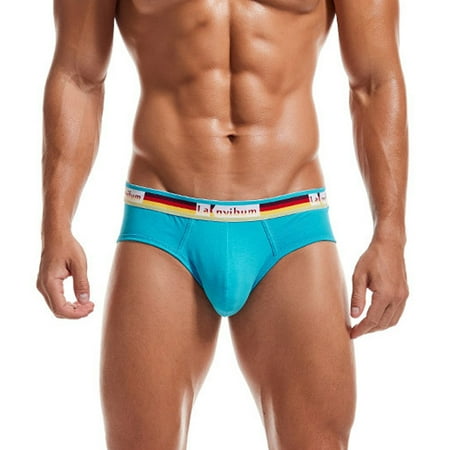 

DORKASM Mens White Cotton Underwear 3xl Breathable Comfortable Cotton Mens Underwear Boxer Briefs Pack Soft Underwear Blue M