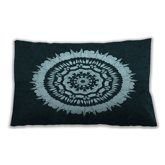 Ahgly Company Outdoor Rectangular Contemporary Lumbar Throw Pillow, 13 inch by 19 inch