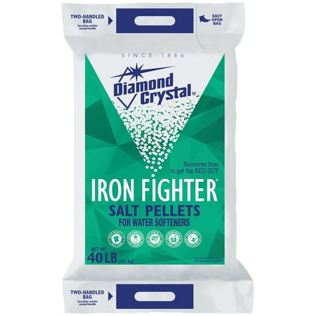 Diamond Crystal® Iron Fighter® Salt Pellets for Water Softeners 40 lb. (Best Water Softener For Iron Removal)