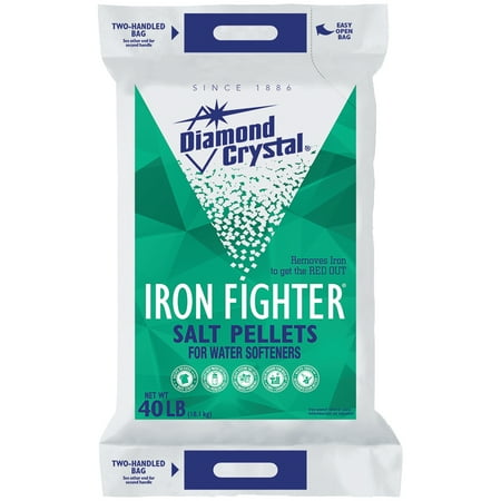 Diamond Crystal® Iron Fighter® Salt Pellets for Water Softeners 40 lb. (Best Water Softener For Hard Well Water)