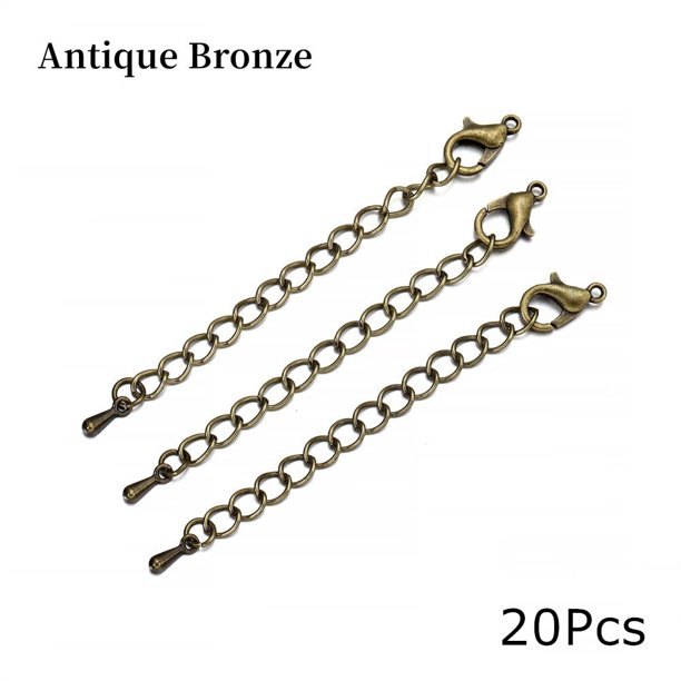 10-20 unids/lote 50 70mm tono extensión cola cadena langosta cierres conector para DIY joyería hacer hallazgos pulsera collar Tan Jianjun unisex