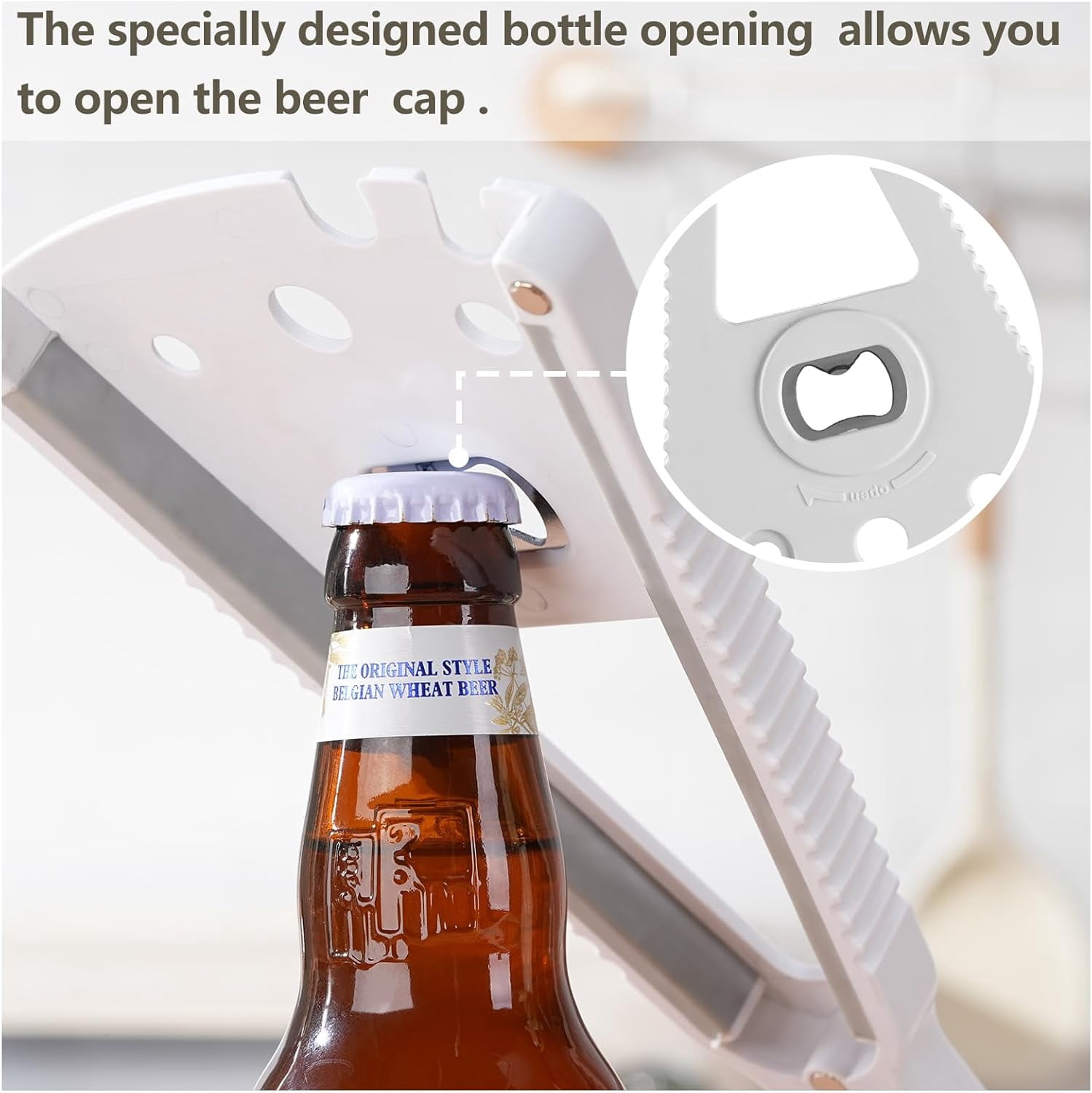 FRKSMD-Multifunctional Can Opener Jar Opener, 8-in-1 Bottle Opener for Beer/Can/Glass/Spice/Shower Gel/Oil Bottle, Magnetic Jar Openers for Seniors, Arthritis & Weak Hands, Kitchen and Dining Essenti