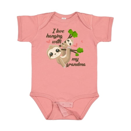 

Inktastic Hanging with My Grandma Gift Baby Boy or Baby Girl Bodysuit