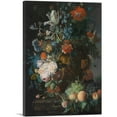 thumbnail image 1 of ARTCANVAS Still Life With Flowers And Fruits 1700 Canvas Art Print by Jan Van Huysum - Size: 40" x 26" (0.75" Deep), 1 of 9