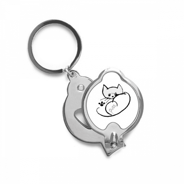 Cat Animal Map Art Deco Fashion Finger Nail Clippers Scissor Stainless Steel Cutter